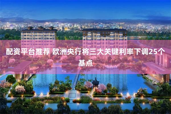 配资平台推荐 欧洲央行将三大关键利率下调25个基点