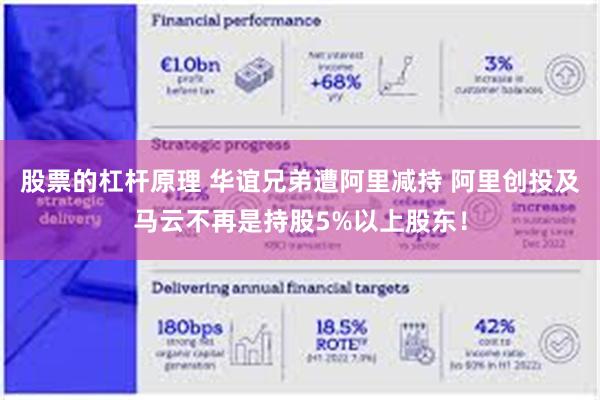 股票的杠杆原理 华谊兄弟遭阿里减持 阿里创投及马云不再是持股5%以上股东！